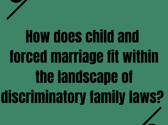 Family law reform and the International Day of the Girl Child