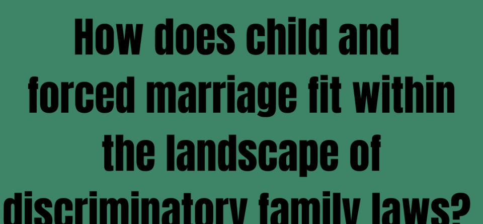 Family law reform and the International Day of the Girl Child